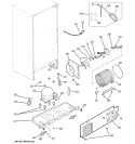 UNIT PARTS Diagram and Parts List for GDS18LBPAWW  General Electric Refrigerator