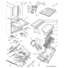 CABINET Diagram and Parts List for GDS18SCPALSS  General Electric Refrigerator