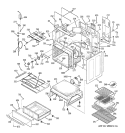 BODY PARTS Diagram and Parts List for JCB968SH1SS  General Electric Range