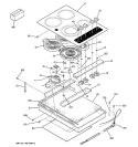 Part Location Diagram of WB03T10092 GE KNOB INF (BISQUE)