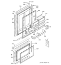 DOORS Diagram and Parts List for ZIC36NMALH  General Electric Refrigerator