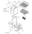 BODY PARTS Diagram and Parts List for GSS1800Z02  General Electric Dishwasher