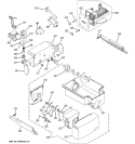 ICE MAKER & DISPENSER Diagram and Parts List for GCG21IESAFWW  General Electric Refrigerator