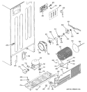 SEALED SYSTEM & MOTHER BOARD Diagram and Parts List for PTG22SBSARBS  General Electric Refrigerator