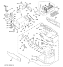 ICE MAKER & DISPENSER Diagram and Parts List for SSL27RGRABS  General Electric Refrigerator