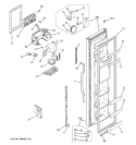 FREEZER DOOR Diagram and Parts List for GSG25MIPHFWW  General Electric Refrigerator