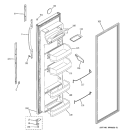 FRESH FOOD DOOR Diagram and Parts List for GSG25MIPHFWW  General Electric Refrigerator