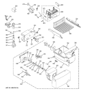 ICE MAKER & DISPENSER Diagram and Parts List for GSH25JFPHCC  General Electric Refrigerator