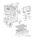 CABINET Diagram and Parts List for HTS17BCSERWW  Hotpoint Refrigerator