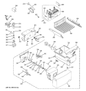 ICE MAKER & DISPENSER Diagram and Parts List for GSH25JFRGWW  General Electric Refrigerator
