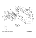 CONTROLS & BACKSPLASH Diagram and Parts List for WNCD2050A9WC  General Electric Washer