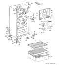 CABINET Diagram and Parts List for A3316ABSERWW  General Electric Refrigerator
