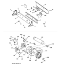 BACKSPLASH, BLOWER & MOTOR ASSEMBLY Diagram and Parts List for DPSR513EA2AA  General Electric Dryer