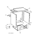 CABINET Diagram and Parts List for DWXR485GB2WW  General Electric Dryer