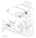 CONTROL PANEL & COOKTOP Diagram and Parts List for JCK915WF2WW  General Electric Wall Oven