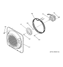 CONVECTION FAN Diagram and Parts List for JCT915WF1WW  General Electric Wall Oven