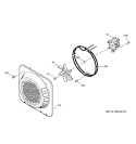 CONVECTION FAN Diagram and Parts List for JD966TD2WW  General Electric Range