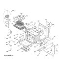 BODY PARTS Diagram and Parts List for JD966KD1CC  General Electric Range