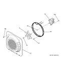 CONVECTION FAN Diagram and Parts List for JD966SD2SS  General Electric Range