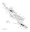 CONTROL PANEL Diagram and Parts List for JD968SF1SS  General Electric Range