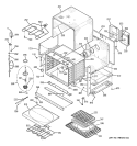 BODY PARTS Diagram and Parts List for JT915WF1WW  General Electric Wall Oven