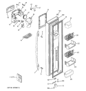 FREEZER DOOR Diagram and Parts List for PSS23SGSASS  General Electric Refrigerator