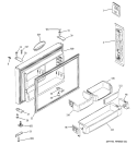 FREEZER DOOR Diagram and Parts List for PTG25SBSARSS  General Electric Refrigerator