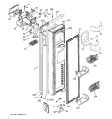 FREEZER DOOR Diagram and Parts List for PSH23PSRCSV  General Electric Refrigerator