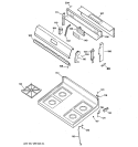 COOKTOP Diagram and Parts List for JGBS20BEW2WH  General Electric Range