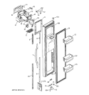 FREEZER DOOR Diagram and Parts List for GCG21ZESAFWW  General Electric Refrigerator