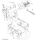ICE MAKER & DISPENSER Diagram and Parts List for GCG21ZESAFWW  General Electric Refrigerator