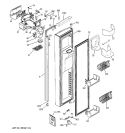 FREEZER DOOR Diagram and Parts List for PSH23PGRCWW  General Electric Refrigerator