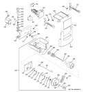 ICE MAKER & DISPENSER Diagram and Parts List for ZISB420DRD  General Electric Refrigerator