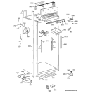 CABINET PARTS 2 Diagram and Parts List for ZIF36NMCRH  General Electric Freezer
