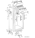 CABINET PARTS 2 Diagram and Parts List for ZIF36NMDLH  General Electric Freezer