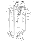 CABINET PARTS 2 Diagram and Parts List for ZIFS36NMCLH  General Electric Freezer