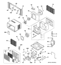 ROOM AIR CONDITIONER Diagram and Parts List for AGL08AHG1  General Electric Air Conditioner