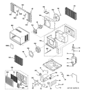 ROOM AIR CONDITIONER Diagram and Parts List for AGV10AHG1  General Electric Air Conditioner