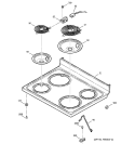 COOKTOP Diagram and Parts List for JBP48WH3WW  General Electric Range