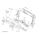 CONTROL PANEL Diagram and Parts List for JBP69CH3CC  General Electric Range