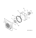 CONVECTION FAN Diagram and Parts List for JBP99BH2BB  General Electric Range