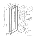 FRESH FOOD DOOR Diagram and Parts List for PSF26PGSAWS  General Electric Refrigerator