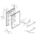 FRESH FOOD DOOR Diagram and Parts List for GTS22JCPARCC  General Electric Refrigerator