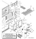 FREEZER SECTION Diagram and Parts List for GTS22QBNARBB  General Electric Refrigerator
