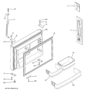 FREEZER DOOR Diagram and Parts List for GTS22WCPARBB  General Electric Refrigerator