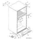 CASE PARTS Diagram and Parts List for GTS22WCPARBB  General Electric Refrigerator