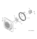 CONVECTION FAN Diagram and Parts List for JS966KD1CC  General Electric Range