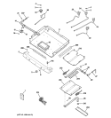 GAS & BURNER PARTS Diagram and Parts List for JGBP88BEK1BB  General Electric Range