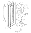 FRESH FOOD DOOR Diagram and Parts List for PSC25PSSASS  General Electric Refrigerator