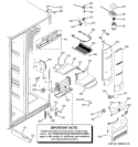FRESH FOOD SECTION Diagram and Parts List for PSC25SGSASS  General Electric Refrigerator